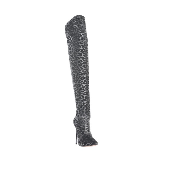 Casadei animal print thigh-high boots - Picture 4 of 15